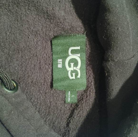 UGG Black Large Kiera Cropped Hoodie - Picture 6 of 6